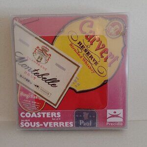 Lord Calvert Blended Whiskey Coaster Set of 4 Cork Coasters BNIP